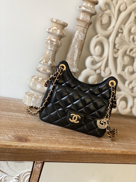 Designer Chanel CF Mini 3710 Black