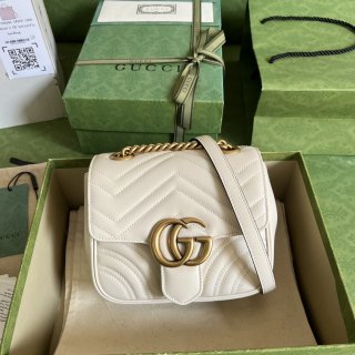 Designer Gucci Marmont GG White 739682