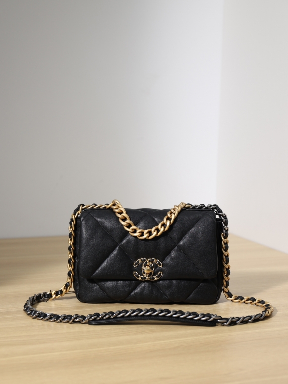 Designer Chanel CF 19 Black Handbag