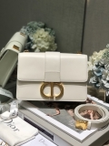 Designer Dior30 Montaigne Bag Latte Box Calfskin