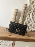 Designer Chanel Wallet On Chain Black AP1450