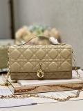 Designer Dior Miss Mini Bag Apricot Cannage Lambskin