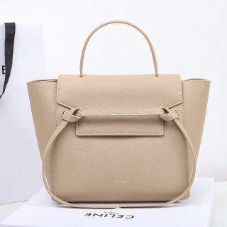 Designer Celine Luggage Handbag In Drummed Calfskin