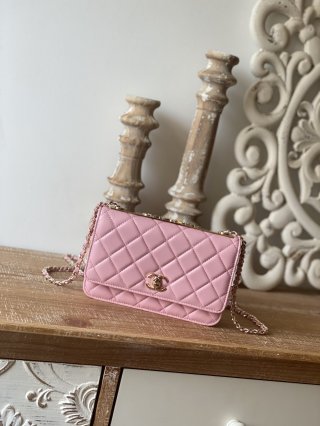 Designer Chanel Wallet On Chain Pink AP1450