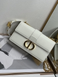 Designer Dior 30 Montaigne Bag White Box Calfskin S2110UMOS_M991