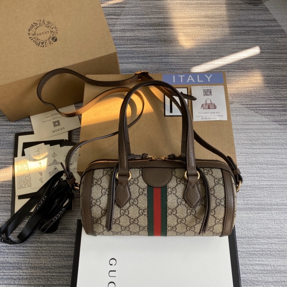 Designer Gucci Ophidia GG small Boston bag 602577