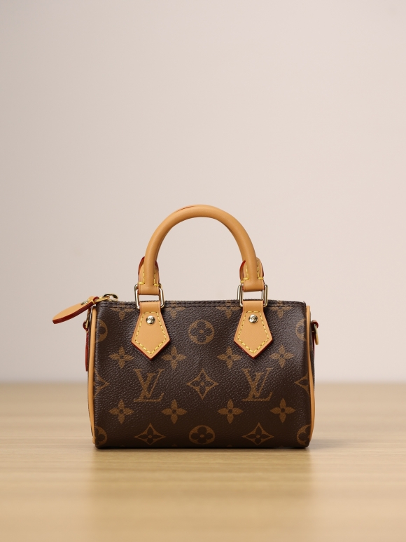 Designer Louis Vuitton Monogram Canvas Nano Speedy M81085