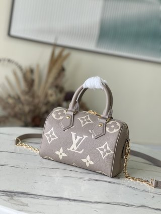 Designer Louis Vuitton Speedy Bandouliere Grey M46575