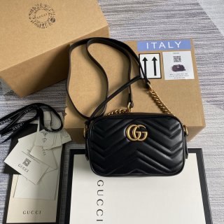 Designer Gucci GG Marmont matelasse mini bag 448065